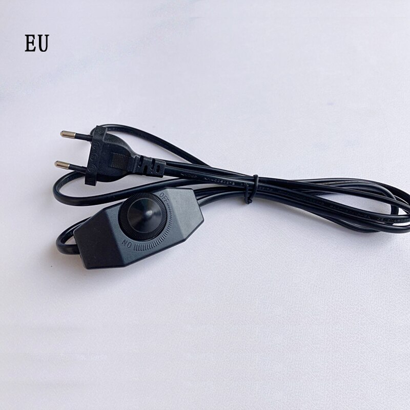 1.8M table lamp floor lamp switch dimmer wire, with cable US EU2 plug 110V/220v dimmable switch cable light controller