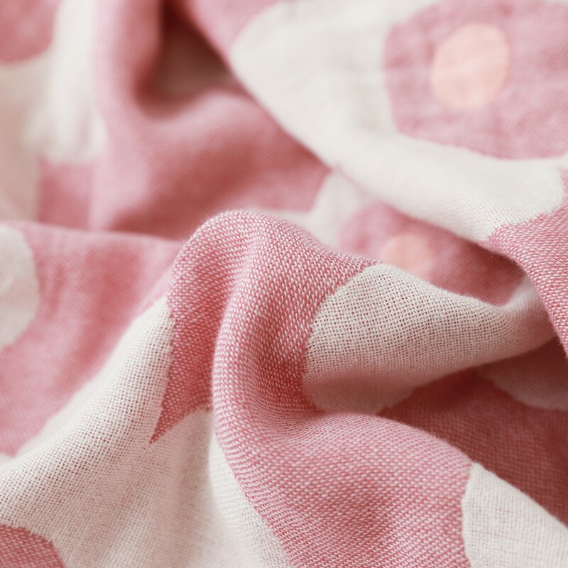 100% Katoen Woonkamer Zon Bloem Badstof Dekbed Reizen Ademend Chic Grote Gooi Deken Dutje Sofa Cover