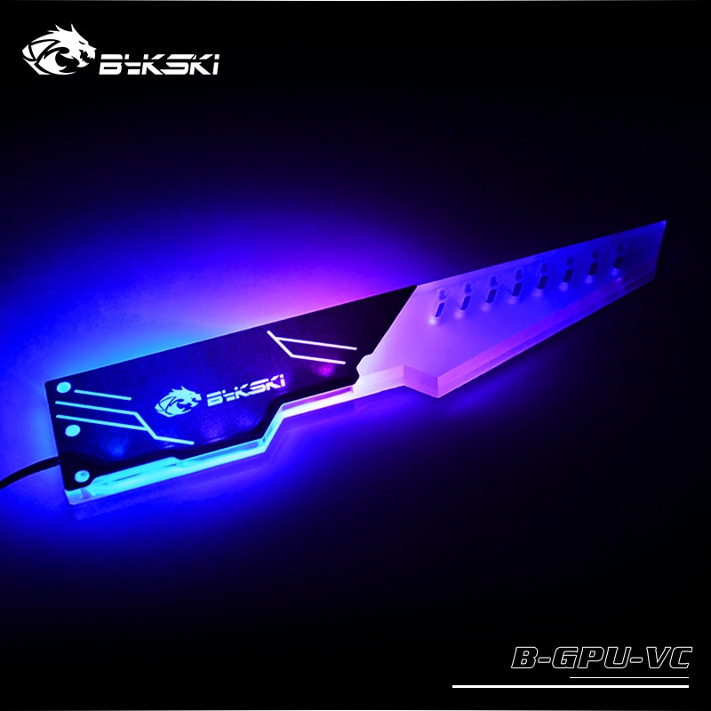 Bykski B-GPU-VC Graphics Card Bracket Acrylic GPU Holder Companion Support RGB/RBW Lighting 5V 3PIN 12V 4PIN Symphony