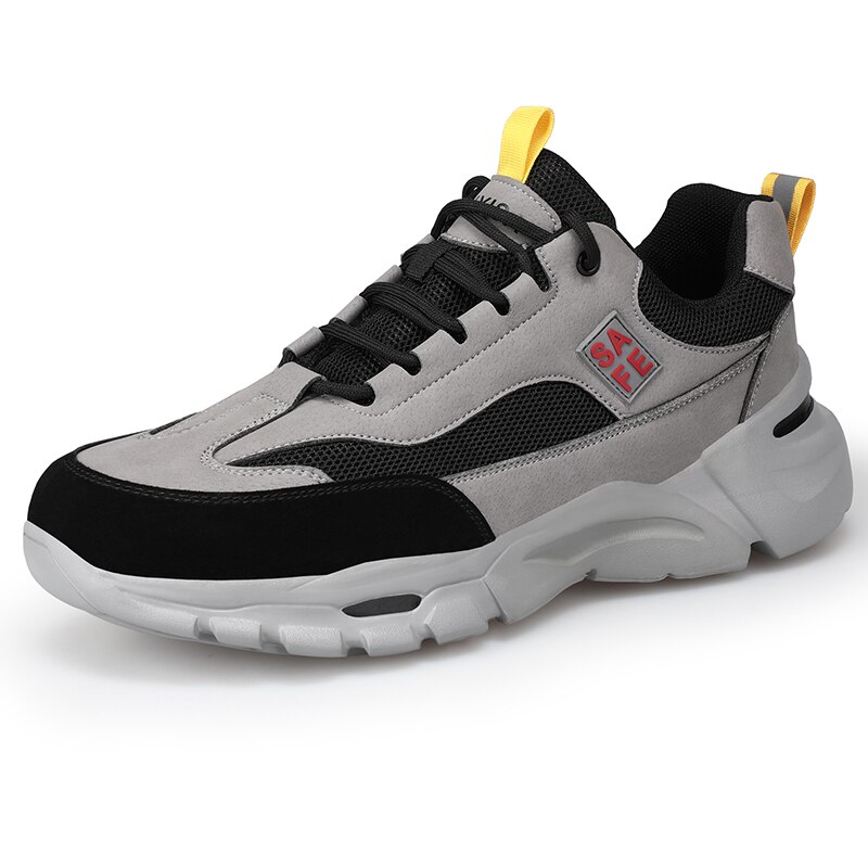 Outdoor Heren Slijtvaste Veiligheid Werkschoenen Onverwoestbaar Stalen Neus Naalddichte Werk Boot Ademend Comfortabele Sneakers: 42