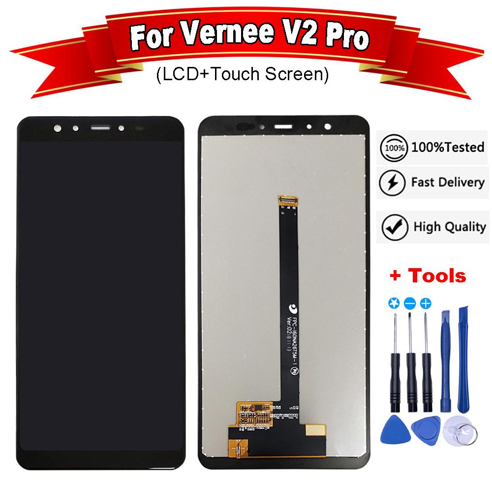 5.99"For Vernee V2 Pro LCD Display+Touch Screen Digitizer Assembly Repair Parts For Vernee V2 Pro Phone Accessory+Free Tools: Default Title