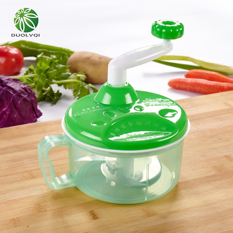 Duolvqi Portable vegetables chopper Stainless steel Salad cutter bowl Cut fruit vegetable tools for Kitchen accessories