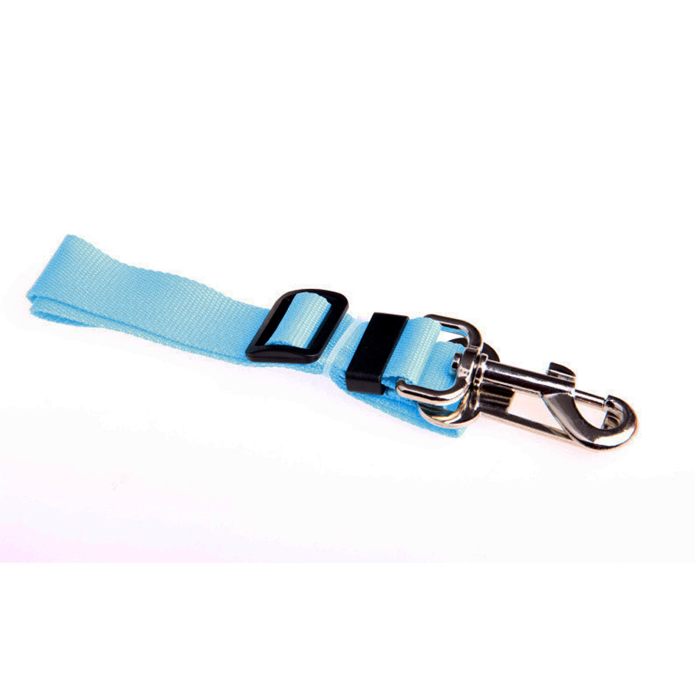 Nylon Verstelbare Hond Autogordel Veiligheid Voertuig Auto Seat Veiligheidsgordel Harnas Lead Clip Pet Kat Hond Veiligheid DEC21: Sky Blue