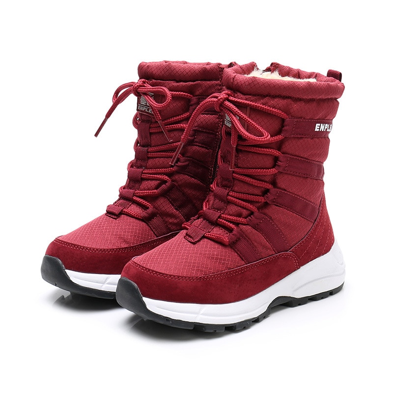 Herfst winter kinder sneeuwlaarzen kind waterdichte wol dikke warme schoenen voor meisjes jongens kind platform schoenen