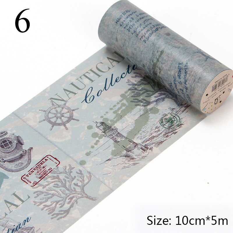 Retro engelsk tidning washi tejp vintage bred maskeringstejp dekorativ tejp klistermärke scrapbooking dagbok brevpapper: 6