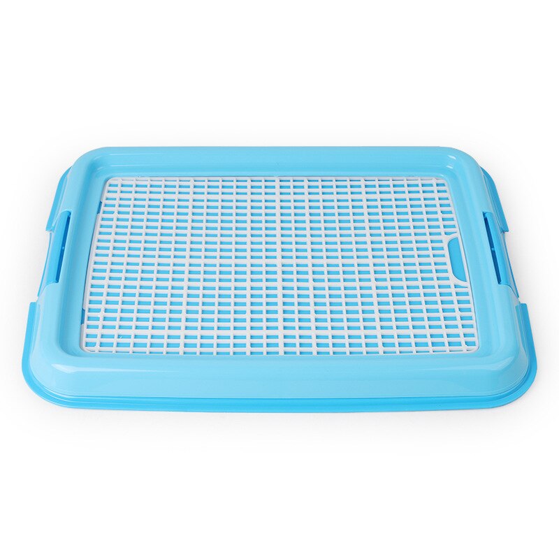 Animal de compagnie chien maille chien toilette pipi plateau tapis chat pot pour animaux de compagnie toilette chiot pipi formation propre toilette pour chiens résine animal Puuy Pad: Bleu