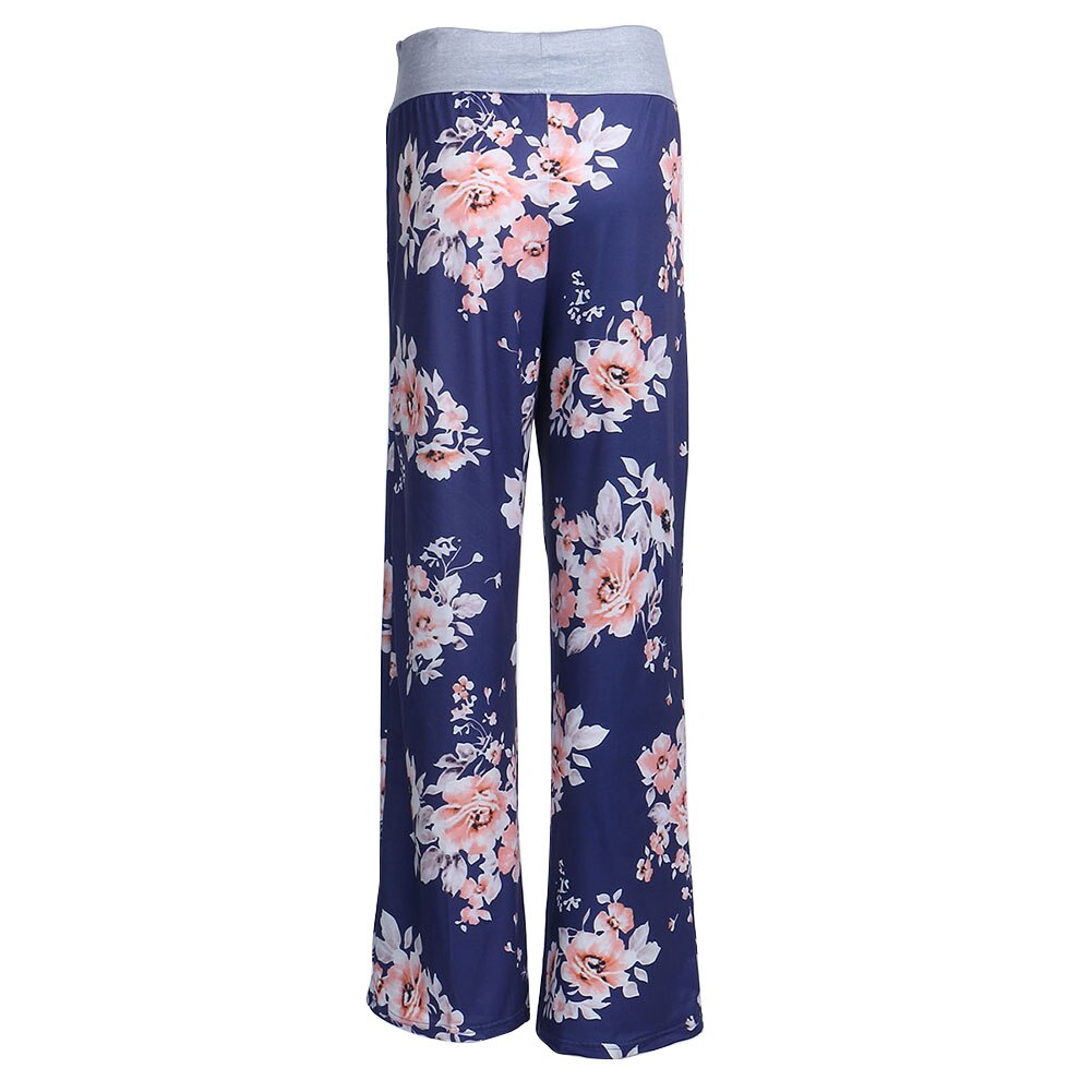 Tout pantalon d'entraînement ample pour femmes, imprimé Floral, décontracté, taille extensible, cordon de serrage, bas, grande taille