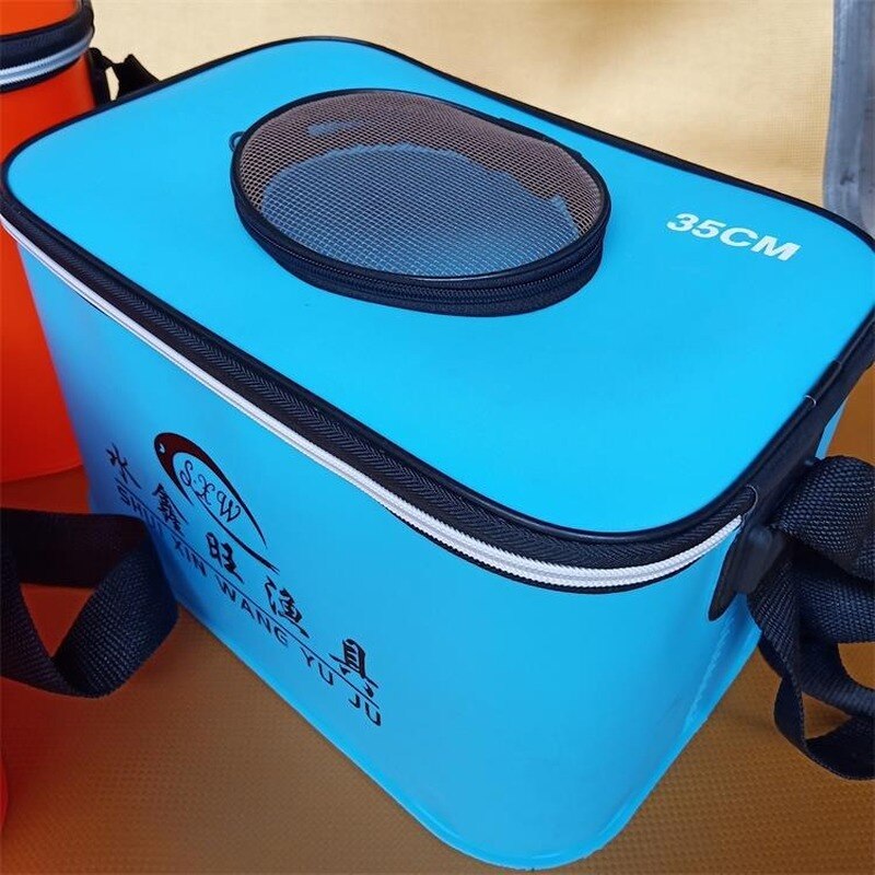 Thickened EVA live fish bucket Folding bucket Waterproof fish bucket Fishing bucket Live fish box