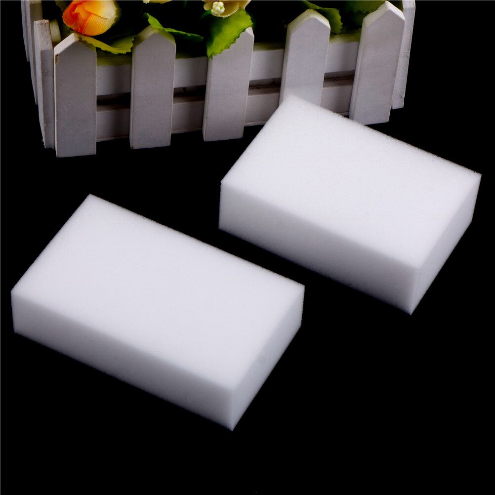 10 pçs/lote Magia Esponja de Limpeza Melamina Esponja Eraser Multi-funcional Esponja Branco Cozinha Banheiro A-10 * 6*2.5cm B-9 * 6*3cm