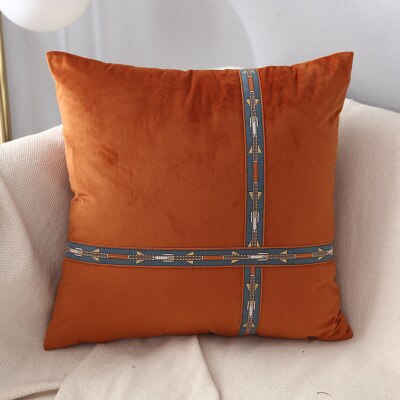 Retro häst borstat midja kuddfodral hem dekorativ bäddsoffa bil säng kuddar kuddfodral polyester örngott: 4 / 50 x 30cm