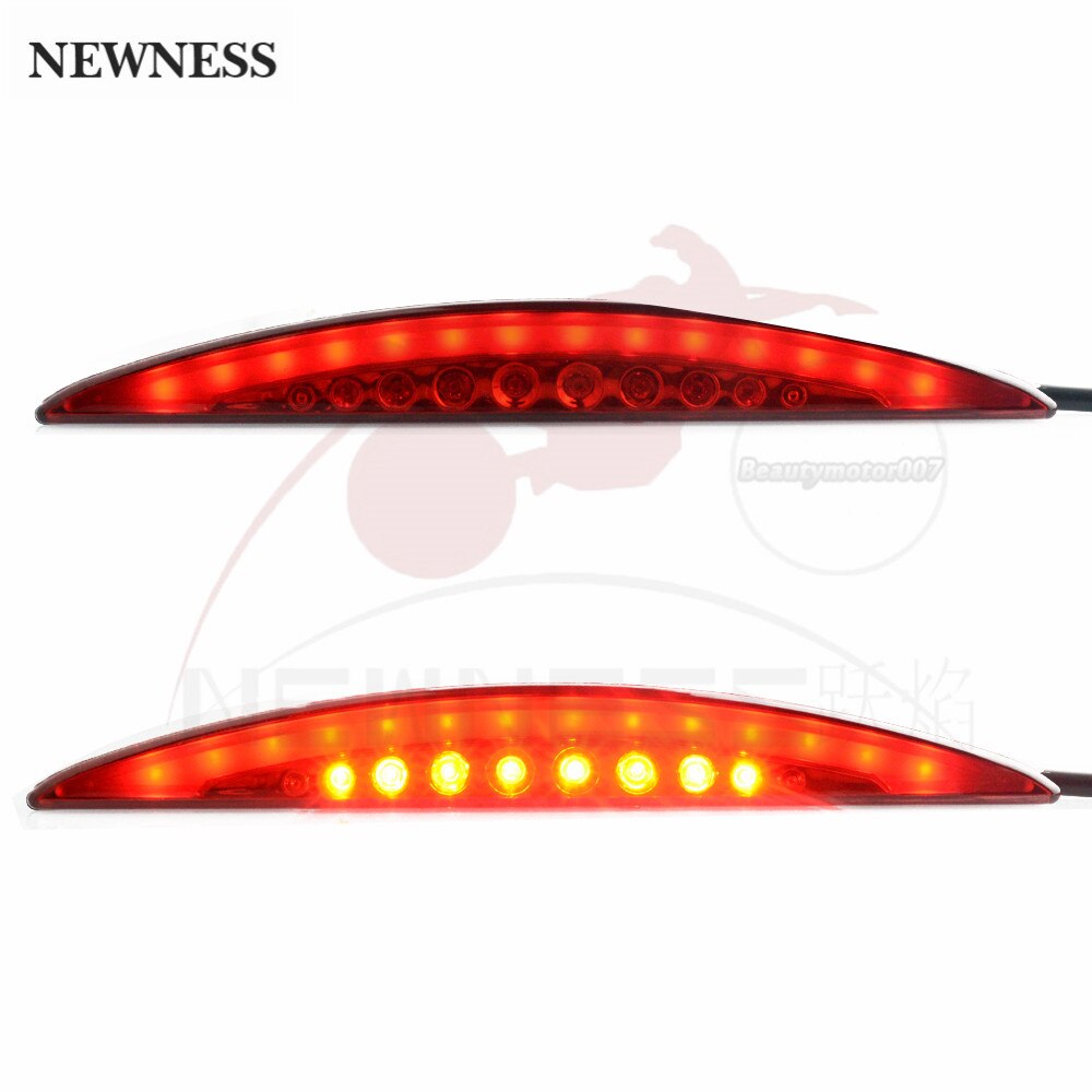 Led Rem Achterlicht Achterspatbord Tip Achterlicht Rood/Smoke Lens Voor Harley Fxsb Softail Breakout