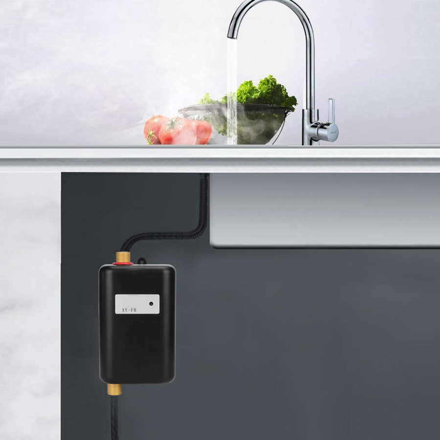 Scaldabagno elettrico 3800W scaldabagno istantaneo istantaneo senza serbatoio cucina bagno doccia flusso acqua caldaia 110V/220V
