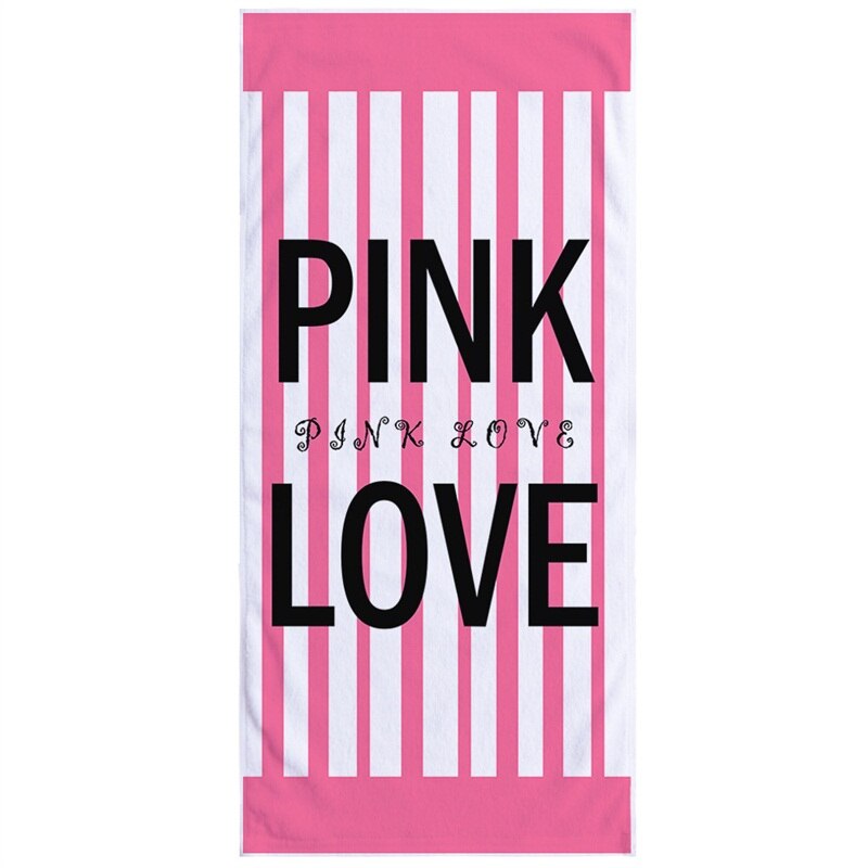 150X75Cm Roze Liefde Luipaard Print Strand Handdoek Super Absorberende Zachte Microfijne Reizen Sport Microfiber Zwemmen Bad handdoeken: 013