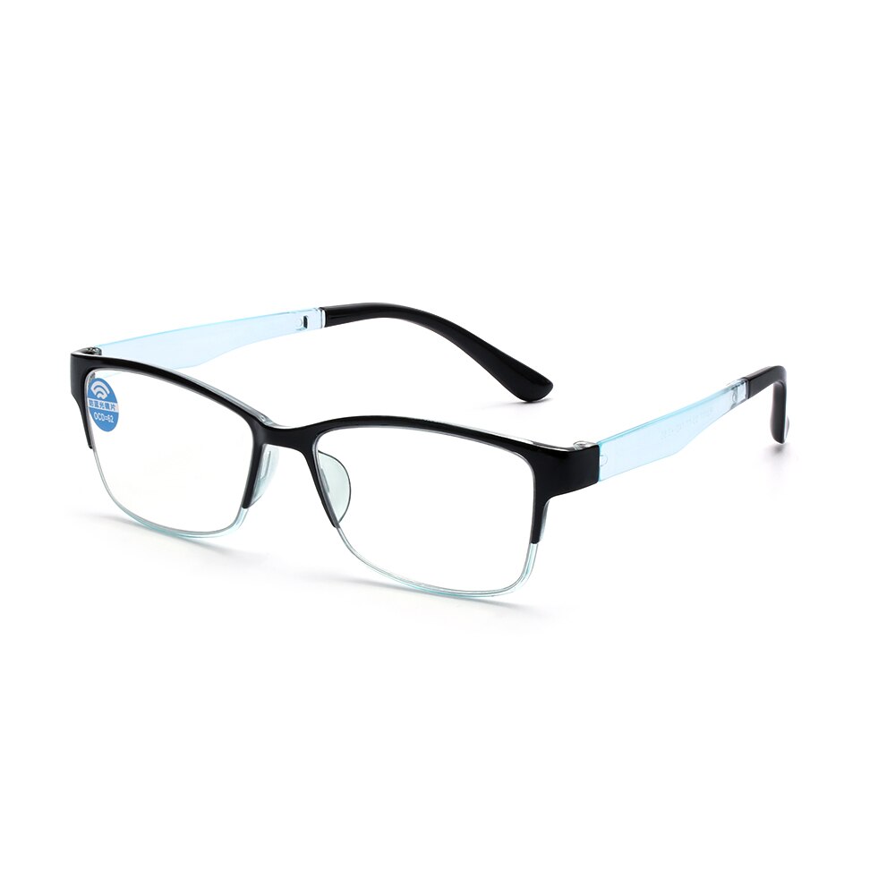 1 stuk anti-blauw licht leesbril slimme progressieve multifocale presbyopie bril anti-reflectie oogvermoeidheid oogzorg brillen: +350 / Blauw