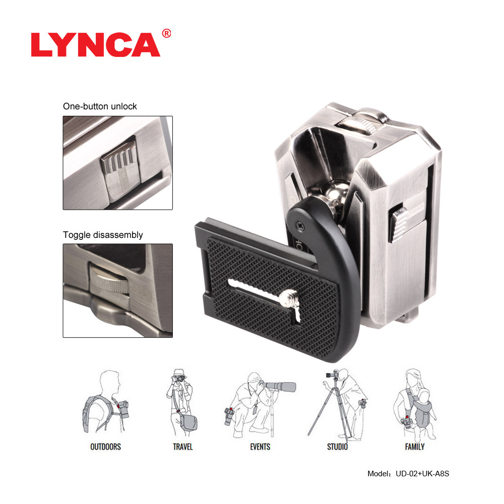 LYNCA Kamera Riemen Riemen Multi-funktion Fotografie Gürtel Rucksack Gürtel Klettern Reiten Reise Objektiv Tasche Schnalle Für SLR Kameras