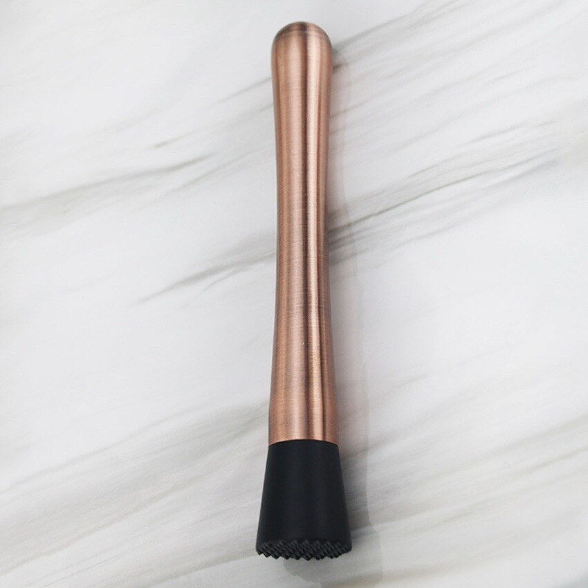 Stainless Steel Crushed Ice Hammer Popsicle Sticks Cocktail Swizzle Stick Multifunction Fruit Muddle Pestle bar accessories: Bronze