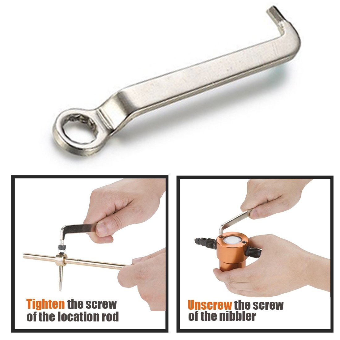 Double Head Sheet Nibble Metal Nibbler Saw 360 Degree Adjustable Drill Attachment Free Cutting Tool Nibbler Sheet Metal Cut Nice