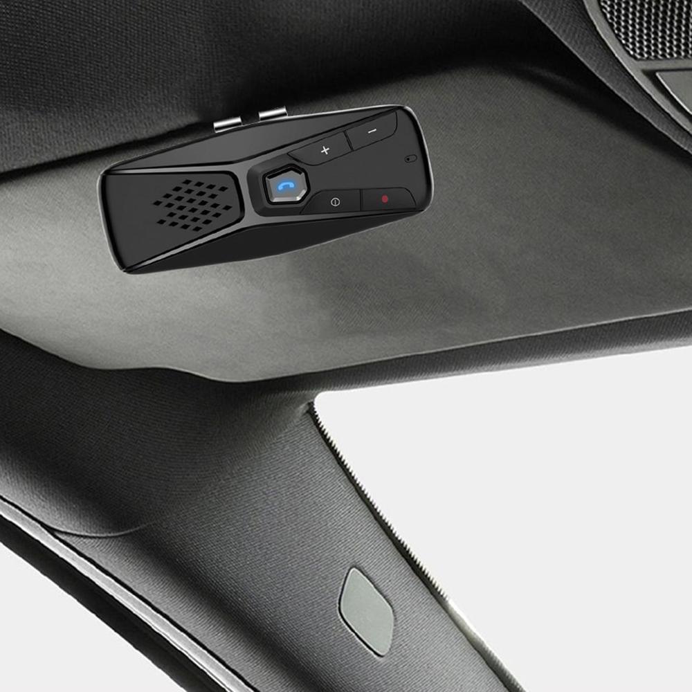 Handsfree Car Kit Wireless Speaker Auto Sun Visor MP3 Player Wireless 5.0 Speakerphone for Phone Hands Free