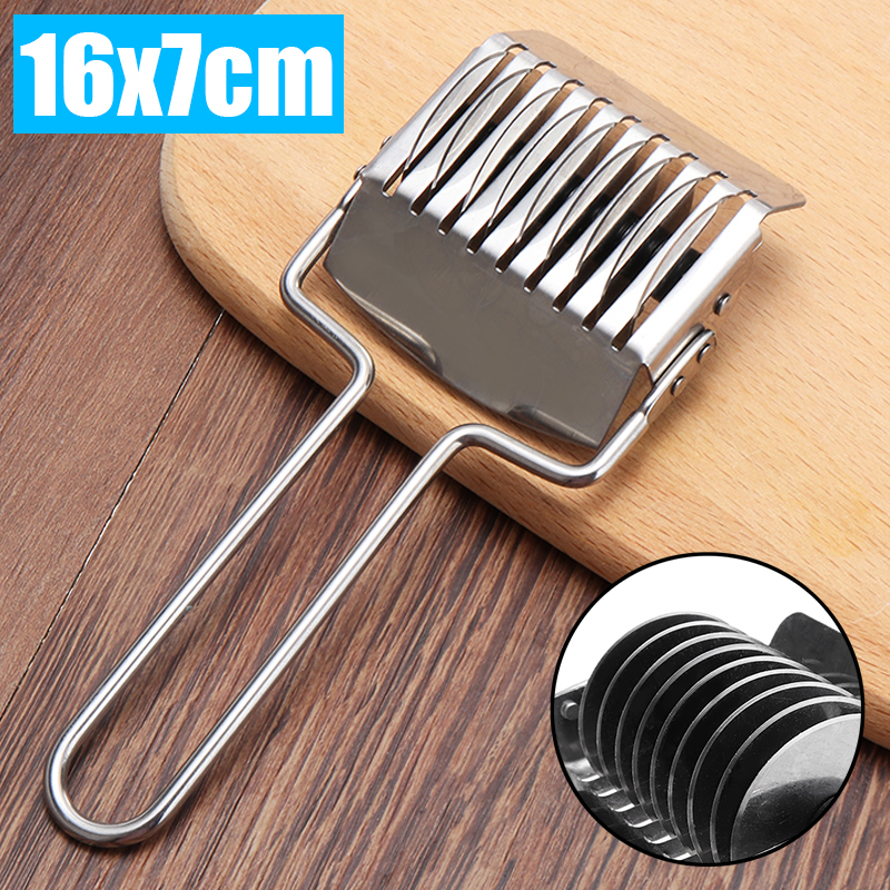 Stainless Steel Handheld Dough Cutter Roll Wheel Spaghetti Pasta Noodle Press Pastry Cutter Maker Multi Vegetable Cutting Tools
