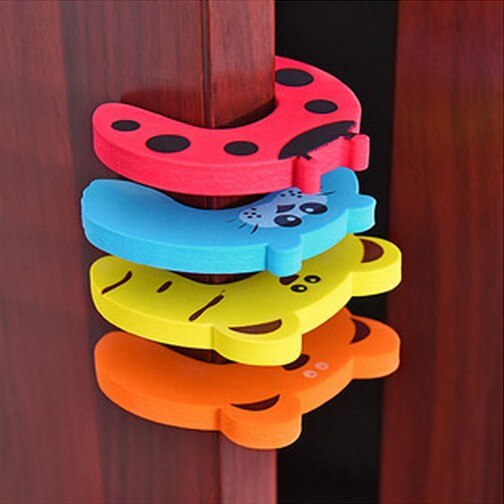 1 Pcs Clamp Protection For Window Doors Doorstop Window Stopper Protection Children Easy Useful L*5
