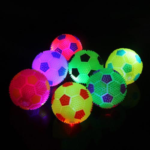 LED Lampeggiante Rimbalzare Musica Hedgehog Soccor Calcio Palla Spremere Giocattolo Per Bambini Regalo dei bambini stretch luminoso giocattolo calcio: Default Title