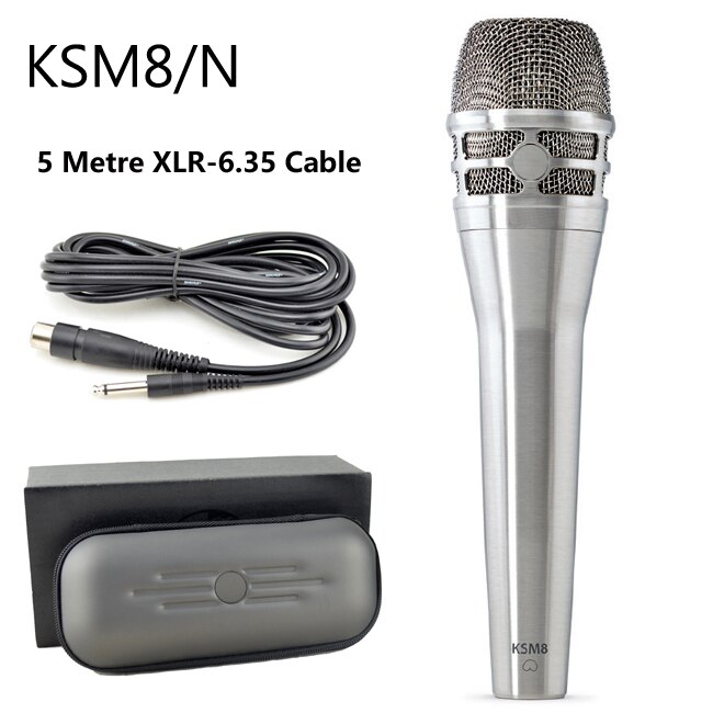 KSM8/N , KSM8/B Bedrade Dynamische Cardioid Professionele Zangmicrofoon, KSM8 Bedrade Zangmicrofoon: KSM8N w 6.35 cable