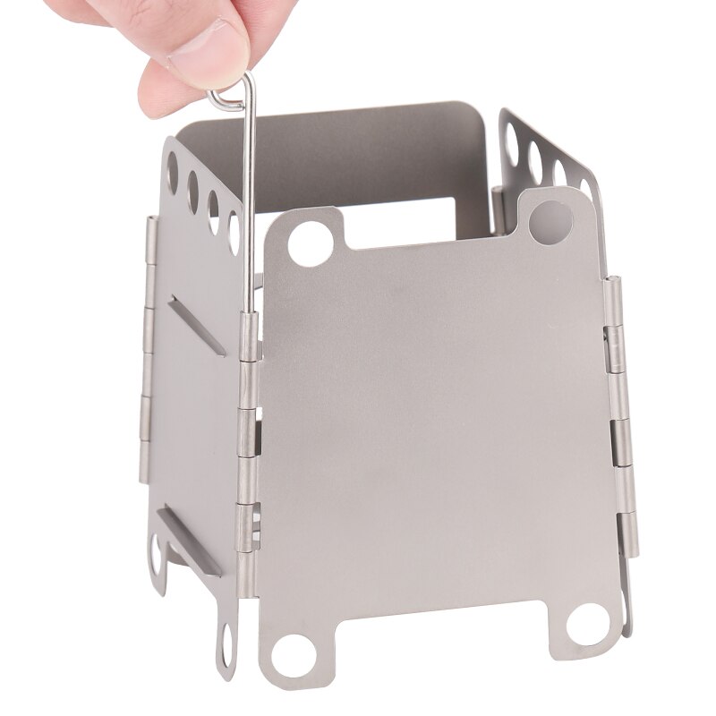 Camping Stove Alcohol/Spirit Stove 2 pcs Portable Pure Titanium Backpacking Stove Wood Burning Stoves for Picnic BBQ Camp Hiking