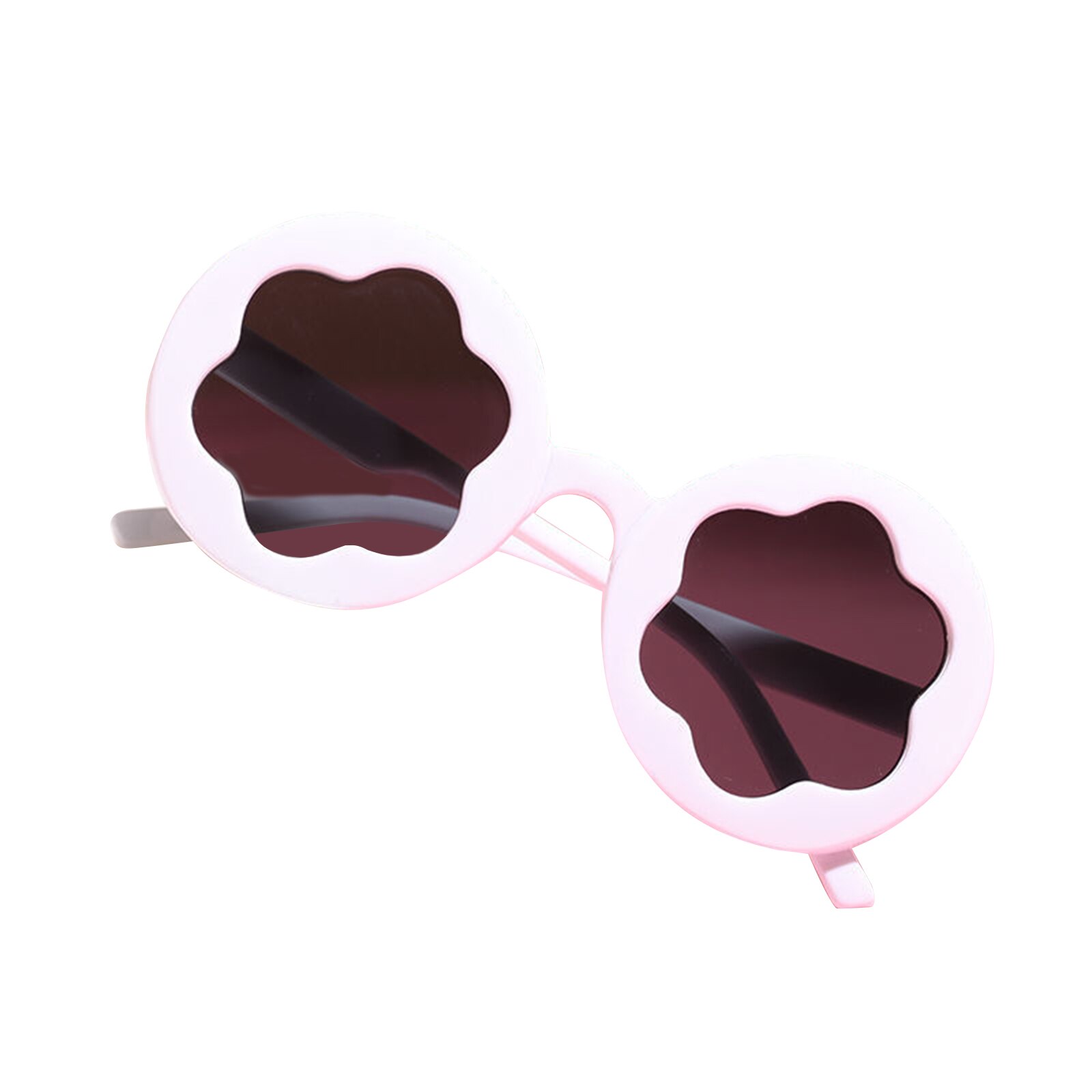 Kids UV400 Sunglasses Cute Floral Shaped Outdoor Beach Sunglasses for Toddler Boys Girls Baby Accessories Children's Boys Girls: White