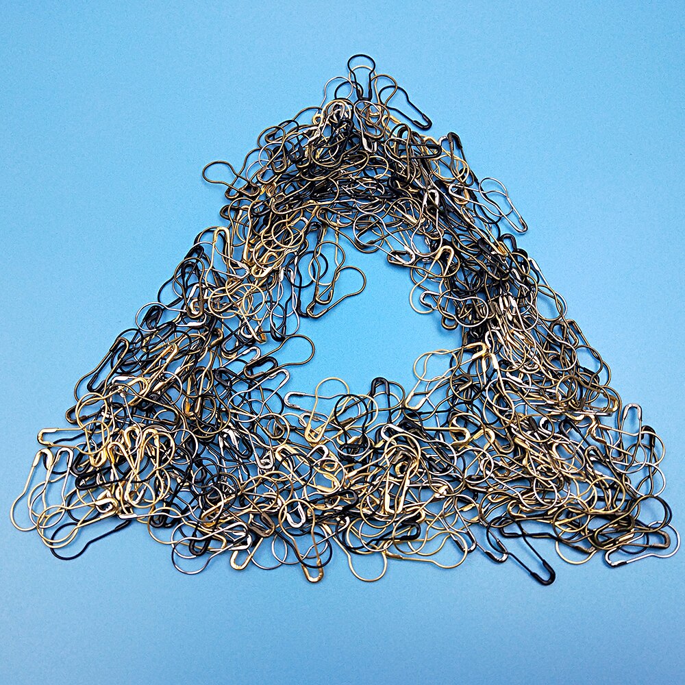 100 Stks/pak Kalebas Vorm Metalen Veiligheidsspelden Craft Clips Marker Tag Pin Diy Breien Kruissteek Houder Naaien Gereedschap Accessoires