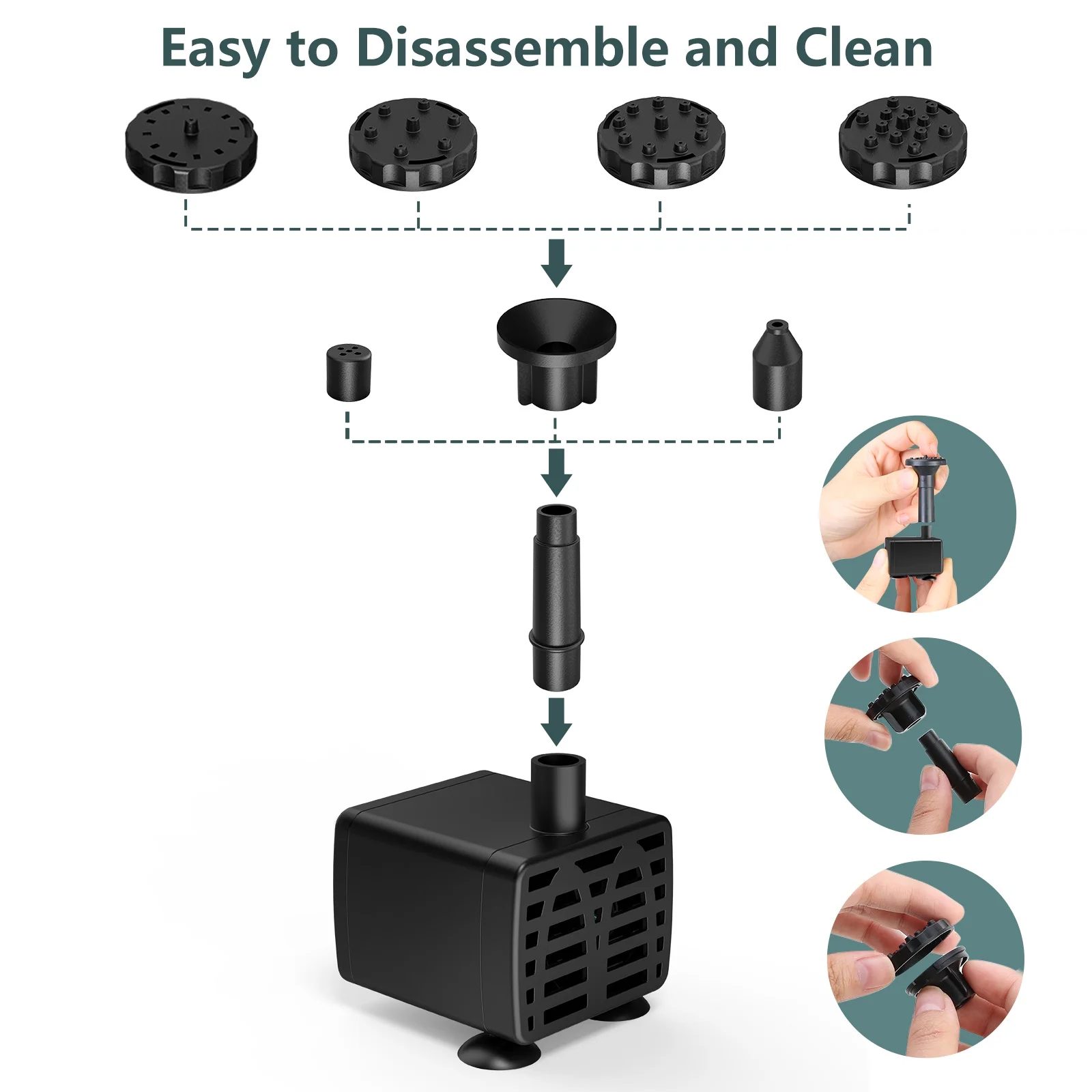 Fontanna solarna z pompą wodną, fontanna do kąpieli ptaków zasilana energią słoneczną, zestaw zanurzalnej pompy wodnej, zestawy paneli słonecznych do ogrodu zewnętrznego