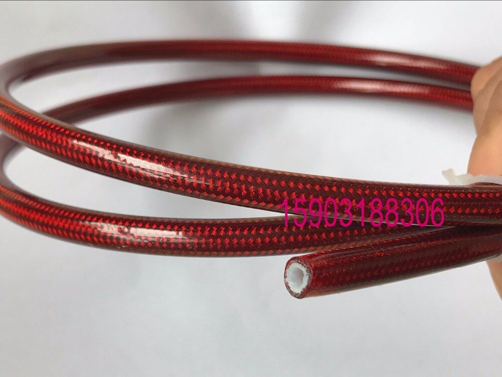 1M AN3 motorcycle automotive 1/8 "316 stainless steel wire braided PU coated PTFE brake hose fuel hose line