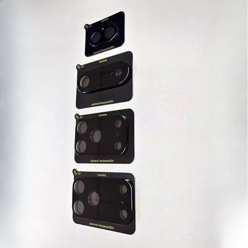 1-5 uds funda de lente de cámara 3D para iPhone 17 Pro Max 17Air 17Pro 17ProMax Protector de cámara de vidrio templado trasero película de anillo de lente