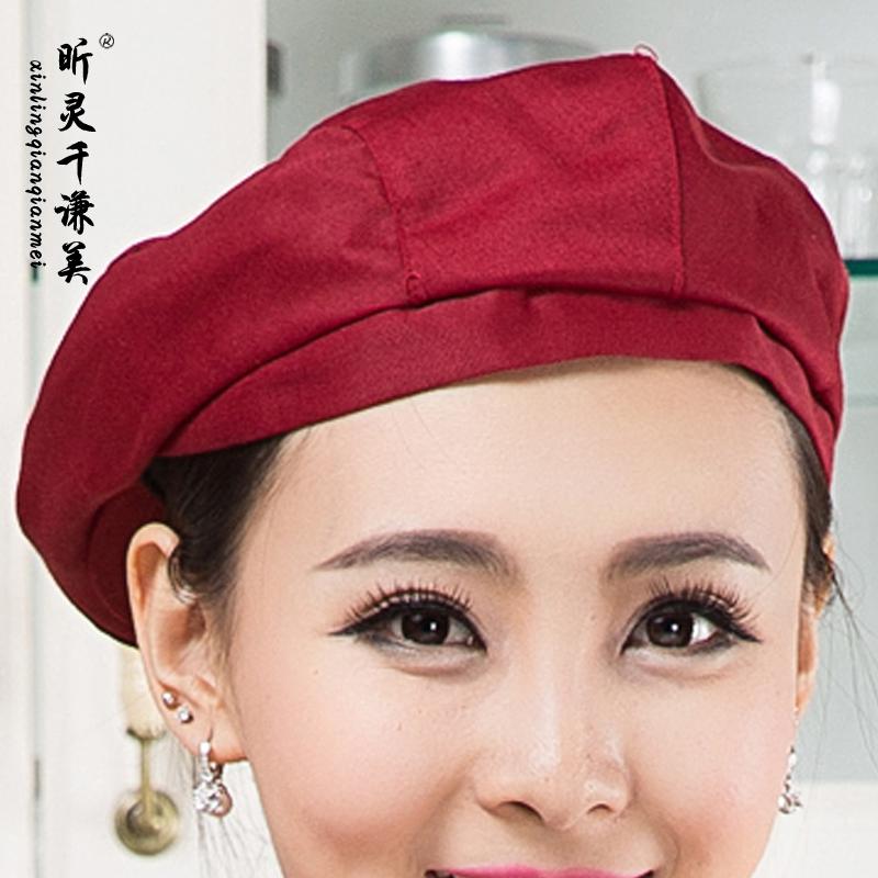 Chef's Fittings Western Restaurant Golf Cap Chef, Hat Progressive Beret Hat Restaurant Multicolor Kitchen Accessories J192: 2