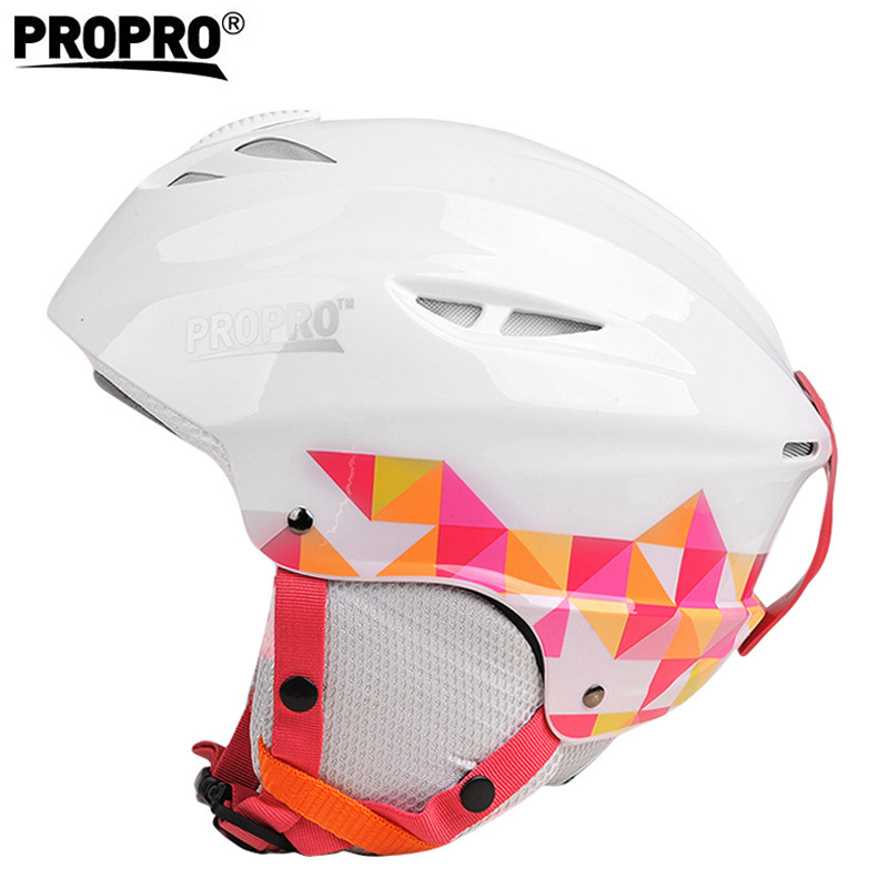 Winter Skiën Helm Schaatsen Mannen Vrouwen Outdoor Sport Integraal Gegoten Snowboard Skateboard Sneeuwscooter Ski Helm: WHITE / 54-58cm