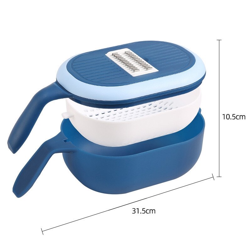 Wonderlife Kitchen Mandolin Slicer Choppers Vegetable &amp; Fruit Cutter Chopper,Food Storage Container Cutter for Potato