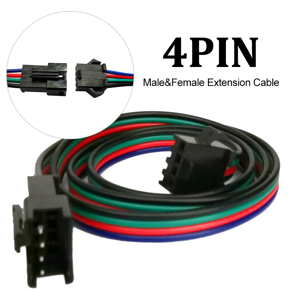 2Pin 3Pin 4Pin 5Pin Männlich Weiblich Verlängerung Kabel 0,5 m 1 m 2 m JST Draht Stecker Stecker Kabel für WS2811 WS2812 RGB LED Streifen Licht: Lavendel / Unter 5 Stücke