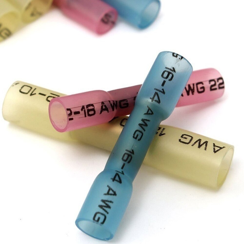 200 stücke 3 Größen Wasserdicht Schrumpfstoßverbinder Box Elektrische Draht Splice Kabel Crimp Terminals Anschlüsse Kit