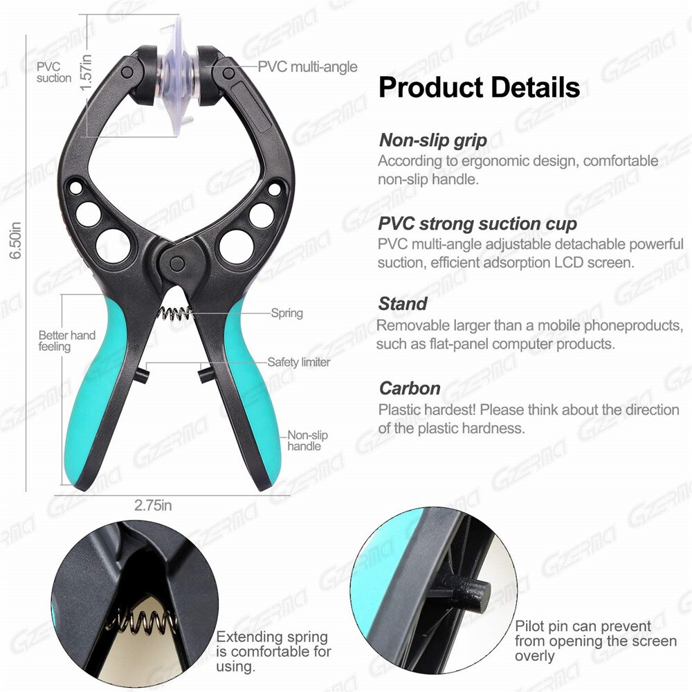 GZERMA-Kit de herramientas de reparación 19 en 1 para teléfono inteligente, juego de destornilladores para iPhone 12 Pro Max 11 8Plus 6s, herramientas manuales de reparación, bricolaje