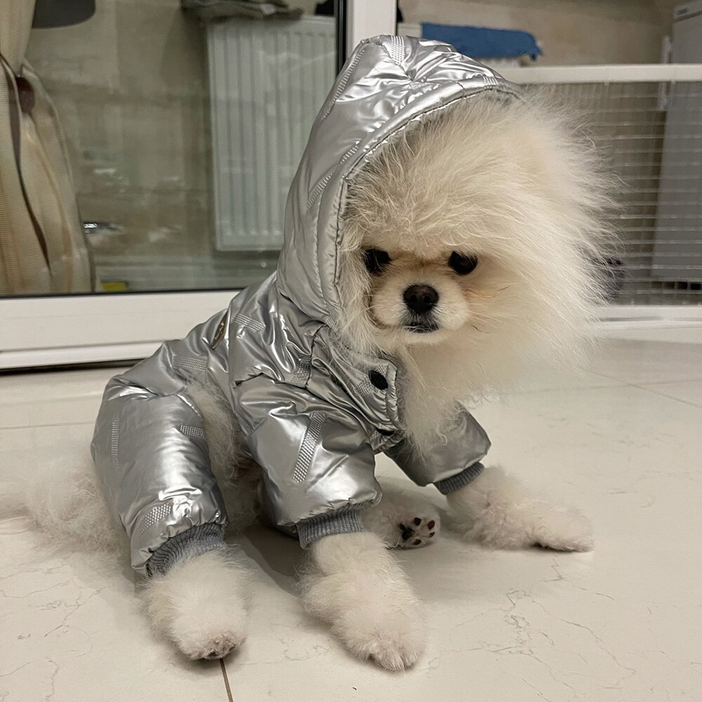 Ropa de invierno para perros pequeños, abrigo grueso de lana para mascotas, chaqueta, Mono para perros Chihuahua, ropa para cachorros