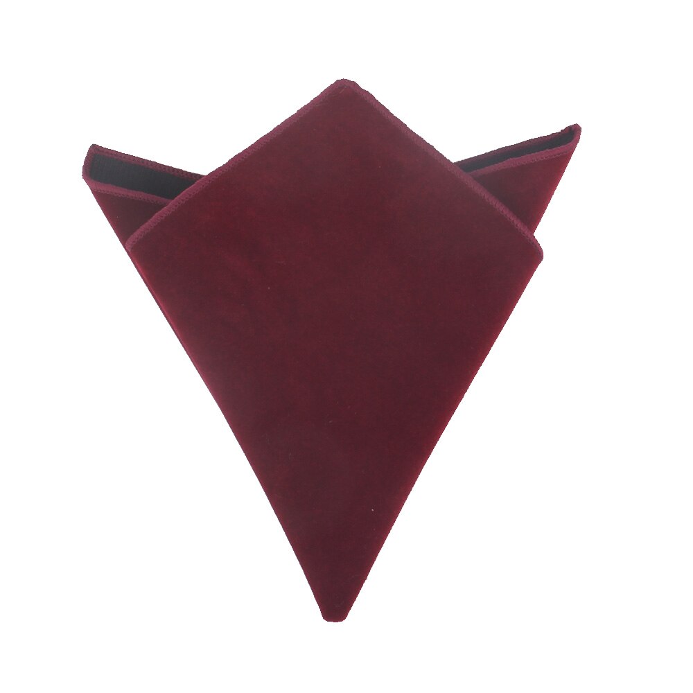 Solid Pocket Square For Men Red Black Hanky Mens Handkerchiefs Casual Suits Square Handkerchief Towels For Party Scarves