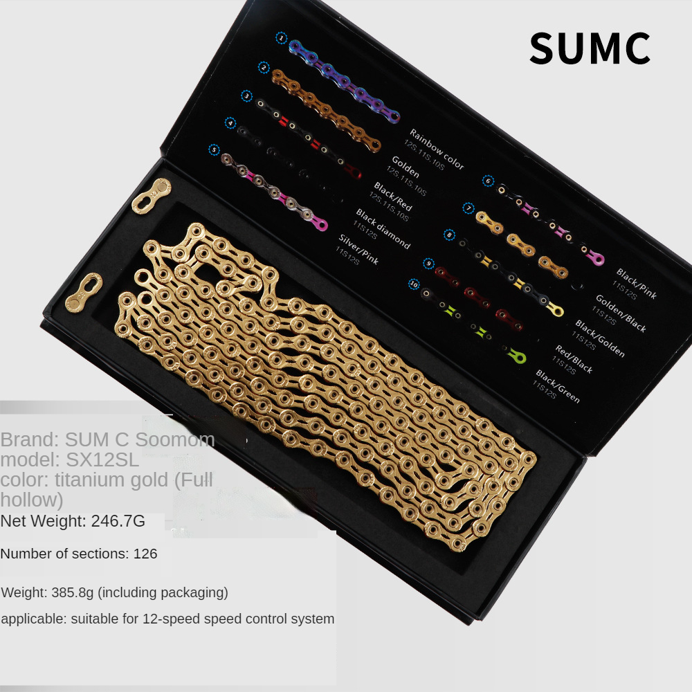 Sumc Fietsketting 8 Speed 9 Speed 10 Speed 11Speed 12 Snelheid Mountainbike Vouwen Racefiets Ketting Fiets accessoires Verkoop