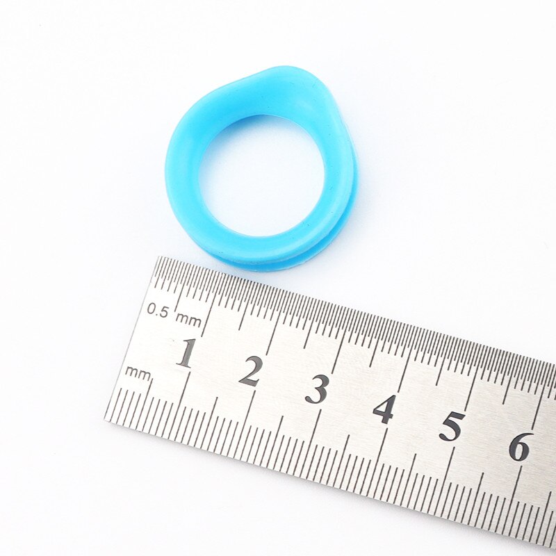 Tijeras profesionales de gel de sílice para el cabello, anillo de corte de peluquero, anillo de tijeras circulares, 10 Uds.