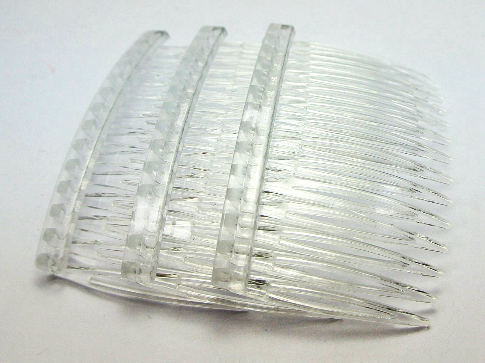 20 Clear Plastic Haarspeldjes Side Kammen Pin Haarspeldjes 70X40mm Voor Dames