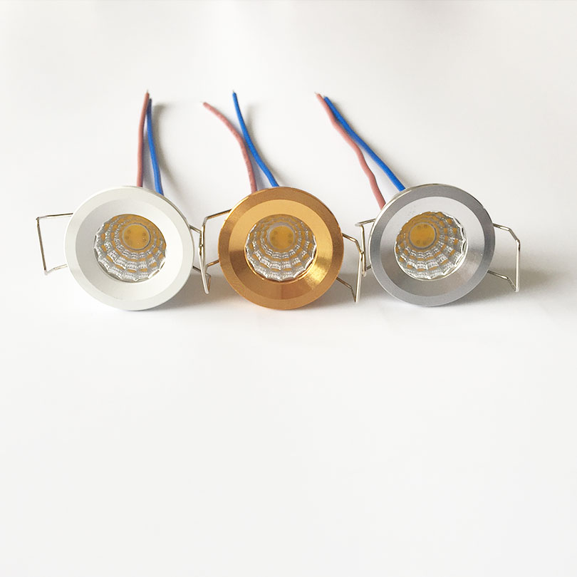 5 stk. mini ledet-downlight 3w kolbe-lamper til innfelt skap, dimbar 220v 230v dc12v spotbelysning til soverom, kjøkken, innendørs