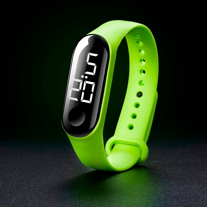 Horloges Led Elektronische Sport Lichtgevende Sensor Horloges Mode Mannen En Vrouwen Eenvoudige Waterdichte Horloges Alarm Outdoor: K