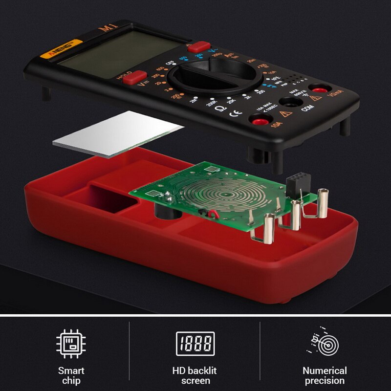 1 stk  m1 digital multimeter esr meter multimetro tester sand rms digital multimeter testere multi meter rigmålere dmm