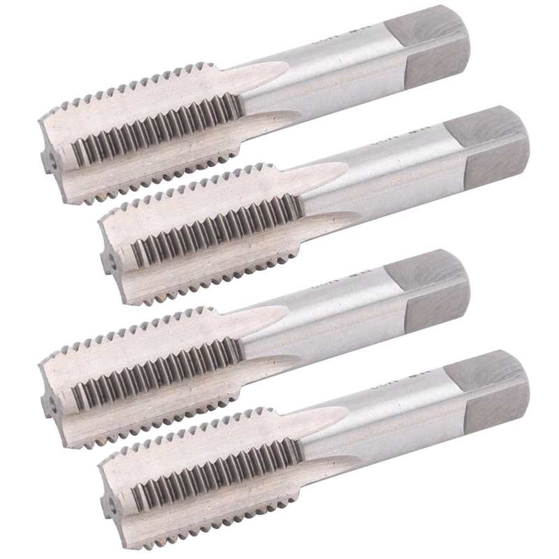 metric threaded inserts 4PCS M22 Alloy Tool Steel Straight Flute Metric Hand Tap Screw Thread Tapping Hand Tool stainless
