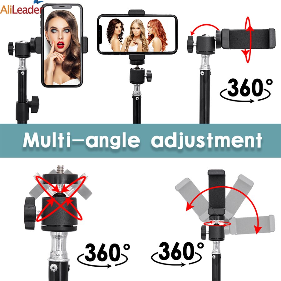 Alileader 125CM Golden Mannequin Head Tripod Adjustable Tripod Wig Stand Wig Making Kit With Wig Storage