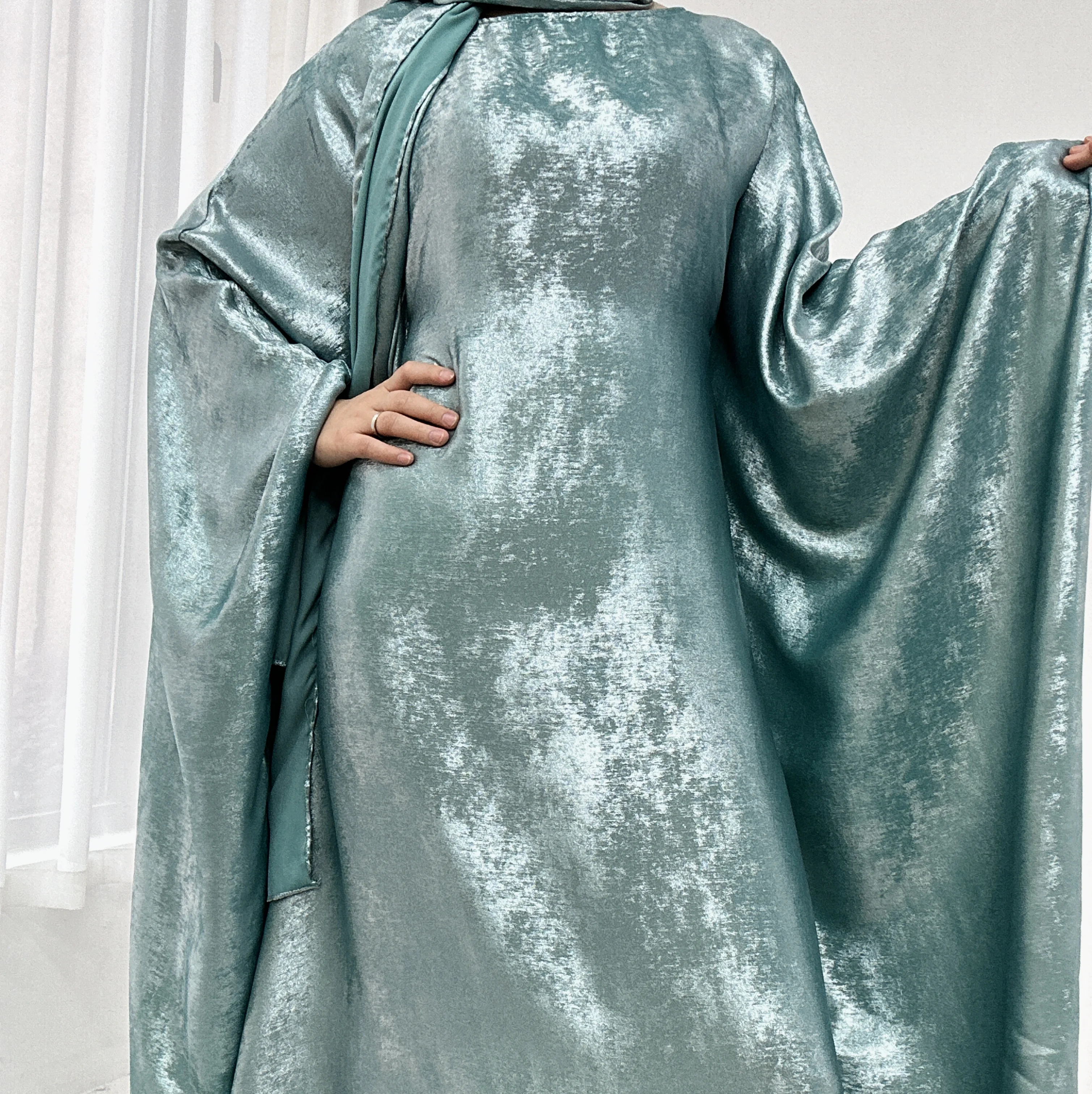 2025 luxo dubai abayas para mulheres vestido muçulmano brilhante djellaba ramadan kaftan jalabiya árabe robe kebaya caftan marocain femme: S / Preto