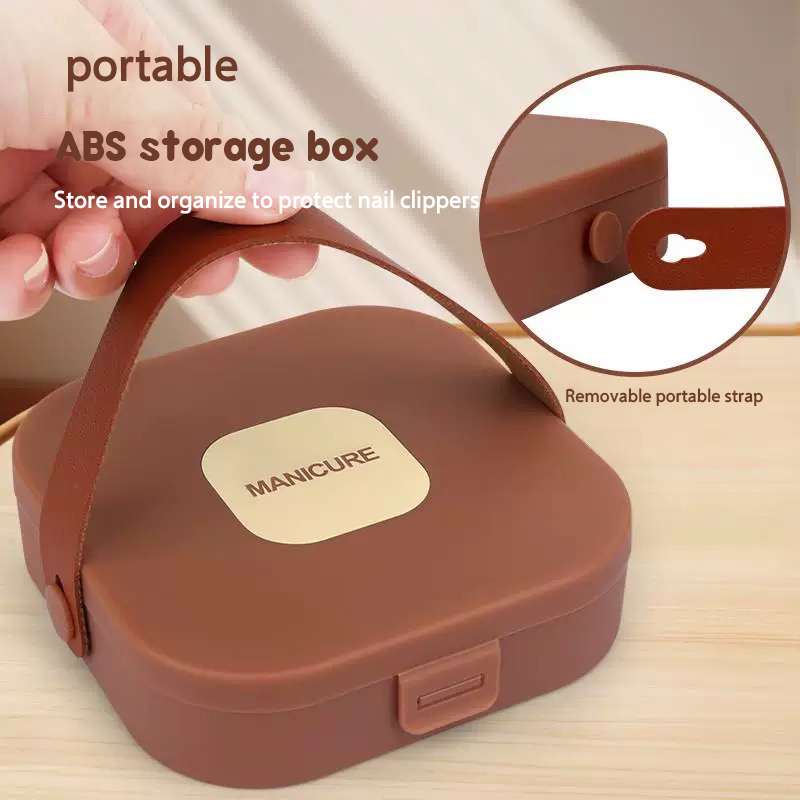 Conjunto de cortador de unhas anti-respingo mão na mão com cortador de manicure manicure cortador de unhas ferramenta de proteção manicure 7 conjuntos